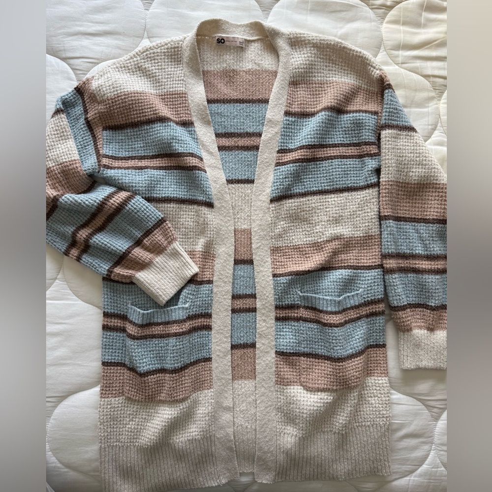 SO Multicolor Striped Cardigan